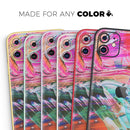 Liquid Abstract Paint Remix V55  - Protective Skin Wrap & Decal – Compatible with iPhone SE to iPhone 17 Pro Max (All Models)