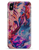 Liquid Abstract Paint Remix V56 - iPhone X Clipit Case