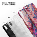 Liquid Abstract Paint Remix V56 - iPhone X Swappable Hybrid Case