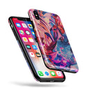 Liquid Abstract Paint Remix V56 - iPhone X Swappable Hybrid Case