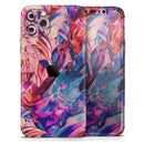 Liquid Abstract Paint Remix V56 - Vinyl Skin Wrap for iPhone 17 Pro Max, 17 Pro, 17 Air, 17, 16 & All Models — Soft Matte or Ultra Gloss
