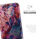 Liquid Abstract Paint Remix V56 - Vinyl Skin Wrap for iPhone 17 Pro Max, 17 Pro, 17 Air, 17, 16 & All Models — Soft Matte or Ultra Gloss