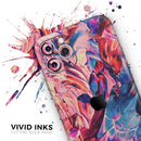 Liquid Abstract Paint Remix V56 - Vinyl Skin Wrap for iPhone 17 Pro Max, 17 Pro, 17 Air, 17, 16 & All Models — Soft Matte or Ultra Gloss