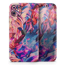 Liquid Abstract Paint Remix V56 - Vinyl Skin Wrap for iPhone 17 Pro Max, 17 Pro, 17 Air, 17, 16 & All Models — Soft Matte or Ultra Gloss