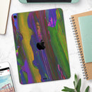 Liquid Abstract Paint Remix V57 - Full Body Skin Decal for the Apple iPad Pro 12.9", 11", 10.5", 9.7", Air or Mini (All Models Available)