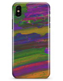 Liquid Abstract Paint Remix V57 - iPhone X Clipit Case