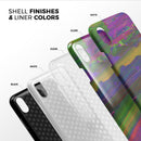 Liquid Abstract Paint Remix V57 - iPhone X Swappable Hybrid Case