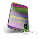 Liquid Abstract Paint Remix V57 - iPhone X Swappable Hybrid Case