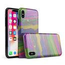 Liquid Abstract Paint Remix V57 - iPhone X Swappable Hybrid Case