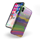 Liquid Abstract Paint Remix V57 - iPhone X Swappable Hybrid Case