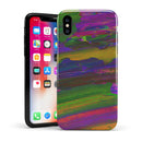 Liquid Abstract Paint Remix V57 - iPhone X Swappable Hybrid Case