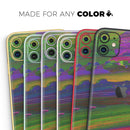 Liquid Abstract Paint Remix V57  - Protective Skin Wrap & Decal – Compatible with iPhone SE to iPhone 17 Pro Max (All Models)