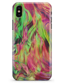 Liquid Abstract Paint Remix V58 - iPhone X Clipit Case