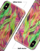 Liquid Abstract Paint Remix V58 - iPhone X Clipit Case