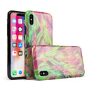 Liquid Abstract Paint Remix V58 - iPhone X Swappable Hybrid Case