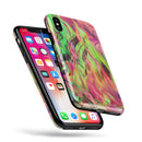 Liquid Abstract Paint Remix V58 - iPhone X Swappable Hybrid Case