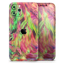 Liquid Abstract Paint Remix V58 - Vinyl Skin Wrap for iPhone 17 Pro Max, 17 Pro, 17 Air, 17, 16 & All Models — Soft Matte or Ultra Gloss