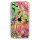 Liquid Abstract Paint Remix V58 - Vinyl Skin Wrap for iPhone 17 Pro Max, 17 Pro, 17 Air, 17, 16 & All Models — Soft Matte or Ultra Gloss
