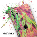 Liquid Abstract Paint Remix V58 - Vinyl Skin Wrap for iPhone 17 Pro Max, 17 Pro, 17 Air, 17, 16 & All Models — Soft Matte or Ultra Gloss