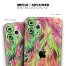 Liquid Abstract Paint Remix V58 - Vinyl Skin Wrap for iPhone 17 Pro Max, 17 Pro, 17 Air, 17, 16 & All Models — Soft Matte or Ultra Gloss
