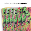 Liquid Abstract Paint Remix V58 - Vinyl Skin Wrap for iPhone 17 Pro Max, 17 Pro, 17 Air, 17, 16 & All Models — Soft Matte or Ultra Gloss