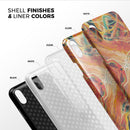 Liquid Abstract Paint Remix V59 - iPhone X Swappable Hybrid Case