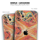 Liquid Abstract Paint Remix V59 - Vinyl Skin Wrap for iPhone 17 Pro Max, 17 Pro, 17 Air, 17, 16 & All Models — Soft Matte or Ultra Gloss
