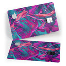 Liquid Abstract Paint Remix V5 - Premium Protective Decal Skin-Kit for the Apple Credit Card
