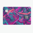 Liquid Abstract Paint Remix V5 - Premium Protective Decal Skin-Kit for the Apple Credit Card