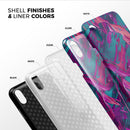 Liquid Abstract Paint Remix V5 - iPhone X Swappable Hybrid Case