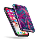 Liquid Abstract Paint Remix V5 - iPhone X Swappable Hybrid Case