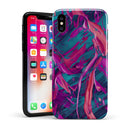 Liquid Abstract Paint Remix V5 - iPhone X Swappable Hybrid Case