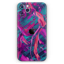 Liquid Abstract Paint Remix V5  - Protective Skin Wrap & Decal – Compatible with iPhone SE to iPhone 17 Pro Max (All Models)