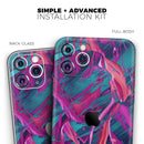 Liquid Abstract Paint Remix V5  - Protective Skin Wrap & Decal – Compatible with iPhone SE to iPhone 17 Pro Max (All Models)