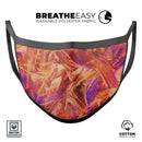 Liquid Abstract Paint Remix V60 - Made in USA Mouth Cover Unisex Anti-Dust Cotton Blend Reusable & Washable Face Mask with Adjustable Sizing for Adult or Child