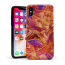 Liquid Abstract Paint Remix V60 - iPhone X Swappable Hybrid Case