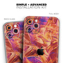 Liquid Abstract Paint Remix V60 - Vinyl Skin Wrap for iPhone 17 Pro Max, 17 Pro, 17 Air, 17, 16 & All Models — Soft Matte or Ultra Gloss