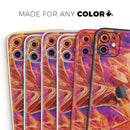 Liquid Abstract Paint Remix V60 - Vinyl Skin Wrap for iPhone 17 Pro Max, 17 Pro, 17 Air, 17, 16 & All Models — Soft Matte or Ultra Gloss
