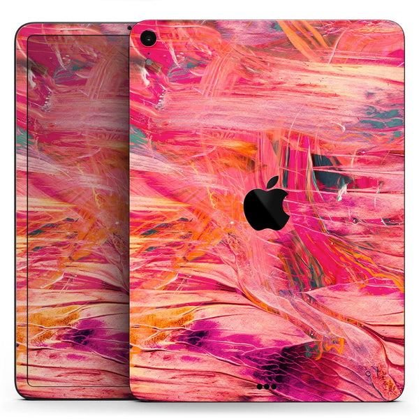 Liquid Abstract Paint Remix V61 - Full Body Skin Decal for the Apple iPad Pro 12.9", 11", 10.5", 9.7", Air or Mini (All Models Available)