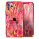 Liquid Abstract Paint Remix V61 - Vinyl Skin Wrap for iPhone 17 Pro Max, 17 Pro, 17 Air, 17, 16 & All Models — Soft Matte or Ultra Gloss