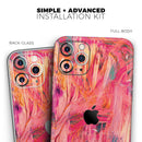 Liquid Abstract Paint Remix V61 - Vinyl Skin Wrap for iPhone 17 Pro Max, 17 Pro, 17 Air, 17, 16 & All Models — Soft Matte or Ultra Gloss