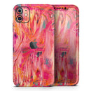 Liquid Abstract Paint Remix V61 - Vinyl Skin Wrap for iPhone 17 Pro Max, 17 Pro, 17 Air, 17, 16 & All Models — Soft Matte or Ultra Gloss