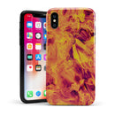 Liquid Abstract Paint Remix V62 - iPhone X Swappable Hybrid Case