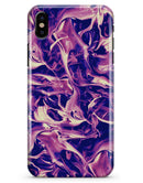 Liquid Abstract Paint Remix V63 - iPhone X Clipit Case