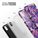 Liquid Abstract Paint Remix V63 - iPhone X Swappable Hybrid Case