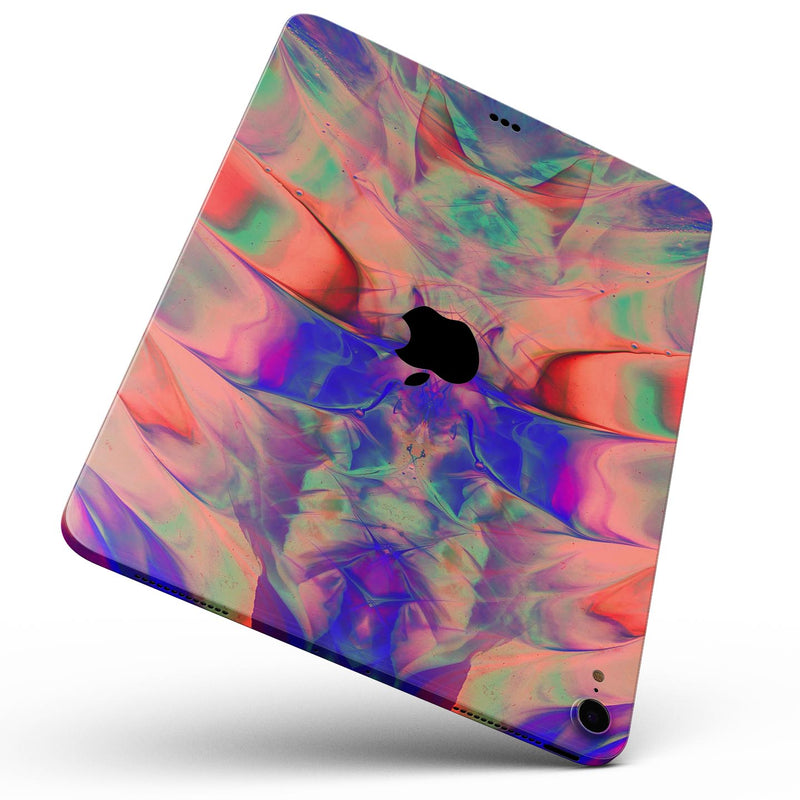 Liquid Abstract Paint Remix V64 - Full Body Skin Decal for the Apple iPad Pro 12.9", 11", 10.5", 9.7", Air or Mini (All Models Available)