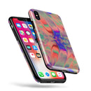 Liquid Abstract Paint Remix V64 - iPhone X Swappable Hybrid Case