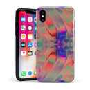 Liquid Abstract Paint Remix V64 - iPhone X Swappable Hybrid Case