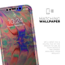 Liquid Abstract Paint Remix V64  - Protective Skin Wrap & Decal – Compatible with iPhone SE to iPhone 17 Pro Max (All Models)