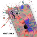 Liquid Abstract Paint Remix V64  - Protective Skin Wrap & Decal – Compatible with iPhone SE to iPhone 17 Pro Max (All Models)